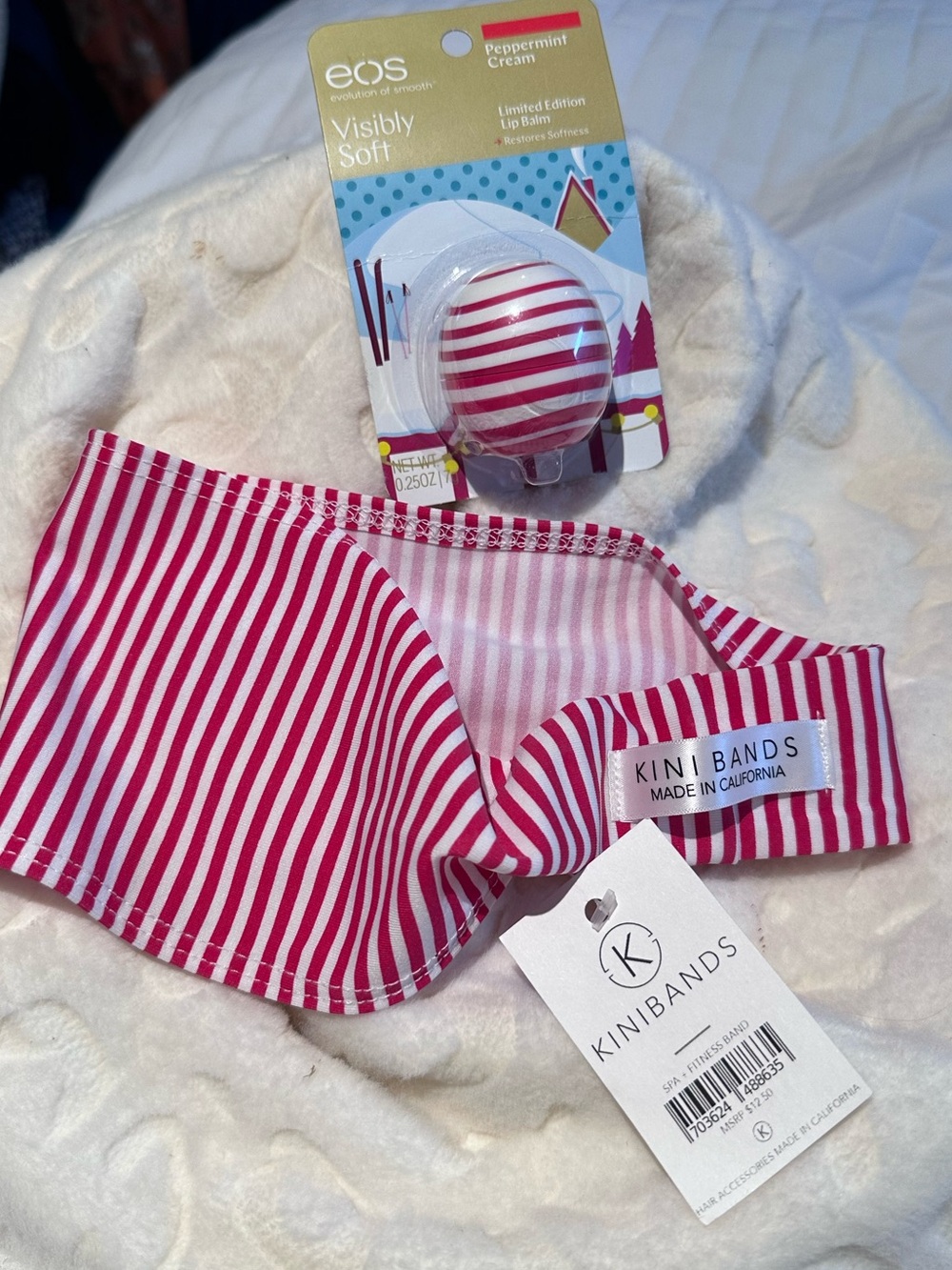 KINI BANDS Fitness Band & ESO Peppermint Cream Lip Balm NEW Fun Set! $28